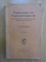 H. Greinacher - Erganzungen zur Experimentalphysik
