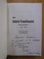 Mihai Fatu - Din istoria Transilvaniei (cu autograful autorului)