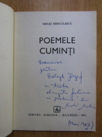 Anticariat: Mihai Minculescu - Poemele cuminti (cu autograful autorului)