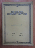 Revista Electrical Communication, volumul 15, nr. 4, aprilie 1937