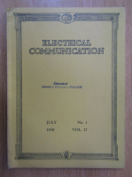 Revista Electrical Communication, volumul 17, nr. 1, iulie 1938