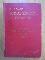 Anticariat: C. Hamangiu - Codul general al Romaniei (volumul 19)