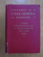 Anticariat: C. Hamangiu - Codul general al Romaniei (volumul 26, partea II)