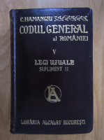 Anticariat: C. Hamangiu - Codul general al Romaniei (volumul 5, suplimentul II)