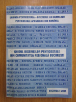 Ghidul bisericilor penticostale din comunitatea regionala Bucuresti