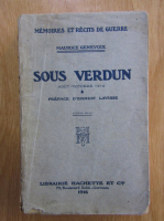 Maurice Genevoix - Sous verdun