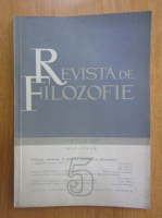 Revista de Filosofie, tomul 16, nr. 5, 1960