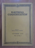 Revista Electrical Communication, volumul 17, nr. 2, octombrie 1938