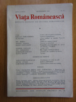 Anticariat: Revista Viata Romaneasca, anul LXXXI, nr. 9, septembrie 1986
