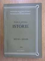 Anticariat: Studii si articole de istorie, XXVII-XXVIII, 1974