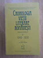 Cronologia vietii literare romanesti. Perioada postbelica, volumul 4: 1949-1950