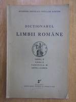 Dictionarul Limbii Romane, tomul II, partea II, fascicula III