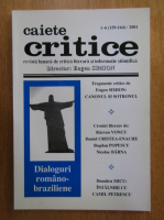 Revista Caiete critice, nr. 1-6, 2001