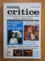 Revista Caiete critice, nr. 3-5, 2003