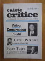 Revista Caiete critice, nr. 4-5, 1994