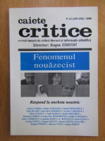Revista Caiete critice, nr. 9-12, 2000