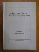 Revista Gand romanesc, anul I, nr. 3, 2007