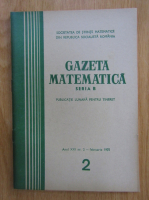 Anticariat: Revista Gazeta Matematica, seria B, anul XXI, nr. 2, februarie 1970