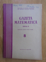 Revista Gazeta Matematica, seria B, anul XXII, nr. 8, august 1971