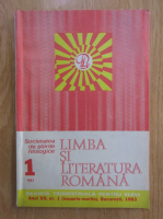 Revista Limba si literatura romana, anul XII, nr. 1, ianuarie-martie 1983