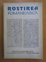Anticariat: Revista Rostirea romaneasca, anul I-II, nr. 11-12, noiembrie-decembrie 1995, nr. 1-2, ianuarie-februarie 1996