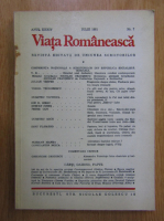 Revista Viata Romaneasca, anul XXXIV, nr. 7, iulie 1981