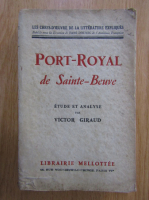 Sainte Beuve - Port-Royal