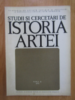 Studii si cercetari de istoria artei, tomul 21, 1974