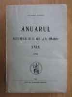 Anuarul Institutului de istorie A. D. Xenopol, XXIX, 1992