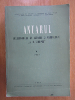 Anuarul Institutului de istorie si arheologie A. D. Xenopol, X, 1973