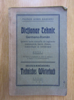 Anticariat: Aurel Rascanu - Dictionar tehnic germano-roman