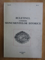 Buletinul comisiei monumentelor istorice, anul III, nr. 4, 1992