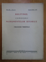 Buletinul comisiunii monumentelor istorice, anul XX, fasc. 51, ianuarie-martie 1927