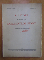 Buletinul comisiunii monumentelor istorice, anul XXVII, fasc. 80, aprilie-iunie 1934