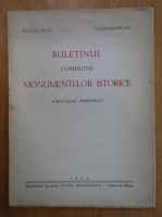 Anticariat: Buletinul comisiunii monumentelor istorice, anul XXVII, fasc. 82, octombrie-decembrie 1934