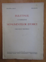 Buletinul comisiunii monumentelor istorice, anul XXVIII, fasc. 84, aprilie-iunie 1935