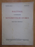 Buletinul comisiunii monumentelor istorice, anul XXXII, fasc. 100, aprilie-iunie 1939