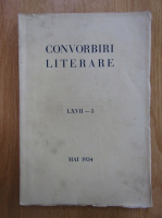 Revista Convorbiri Literare, anul LXVII, nr. 5, mai 1934
