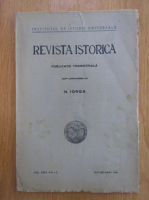 Revista Istorica, vol. XXVI, nr. 1-3, ianuarie-martie 1940