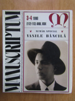 Revista Manuscriptum, nr. 3-4, 1998