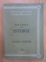 Anticariat: Revista Studii si articole de istorie, XXXVII-XXXVIII, 1978