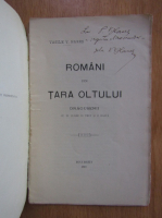 Vasile V. Hanes - Romanii din Tara Oltului. Dragusenii (cu autograful autorului)