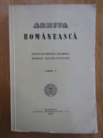 Arhiva romaneasca (volumul 5)