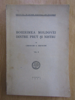 Gheorghe Bezviconi - Boierimea Moldovei dintre Prut si Nistru (volumul 2)