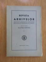Revista Arhivelor, anul VI, nr. 1, 1944