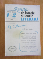 Revista de istorie si teorie literara, anul XXXV, nr. 1-2, ianuarie-iunie, 1987