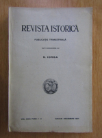 Anticariat: Revista istorica, vol. XXIII, fasc. 1-4, ianuarie-decembrie 1937 (4 numere colegate)