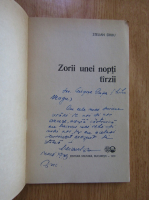 Stelian Sirbu - Zorii unei nopti tarzii (cu autograful autorului)