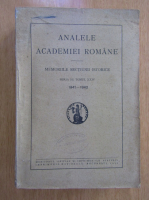 Analele Academiei Romane, seria III, volumul 24, 1941-1942