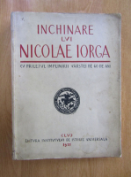 Inchinare lui Nicolae Iorga